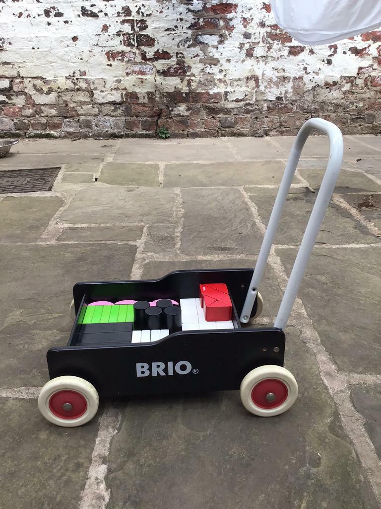 brio toddler wobbler with blocks